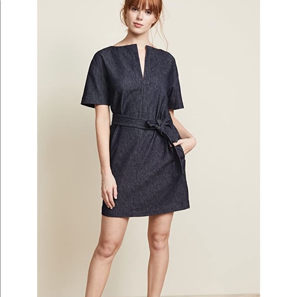 theory belted shift dress